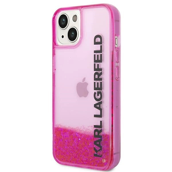 Karl Lagerfeld KLHCP14MLCKVF iPhone 14 Plus 6,7" różowy/pink hardcase Liquid Glitter Elong_1