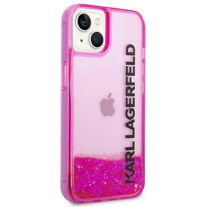 Karl Lagerfeld KLHCP14MLCKVF iPhone 14 Plus 6,7" różowy/pink hardcase Liquid Glitter Elong_3