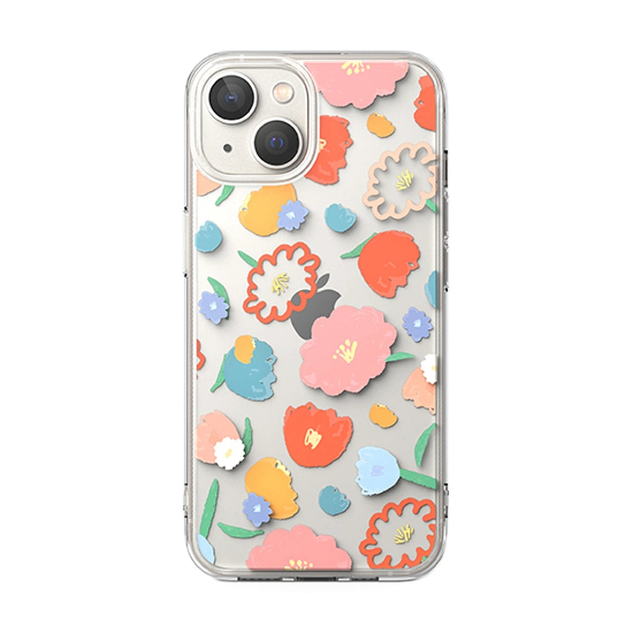 Ringke Fusion Design Armored Sleeve Cover with Gel Frame for iPhone 14 Plus transparent (Floral) (FD637E31)_1