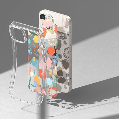 Ringke Fusion Design Armored Sleeve Cover with Gel Frame for iPhone 14 Plus transparent (Floral) (FD637E31)_10