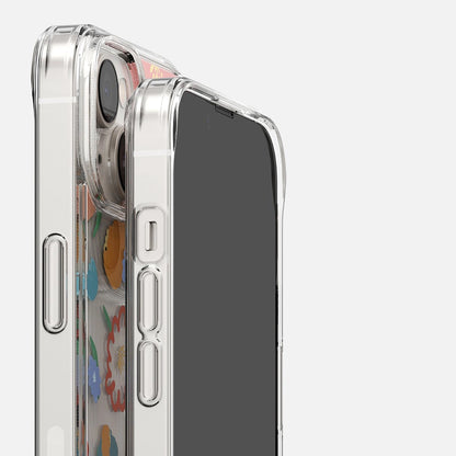 Ringke Fusion Design Armored Sleeve Cover with Gel Frame for iPhone 14 Plus transparent (Floral) (FD637E31)_11