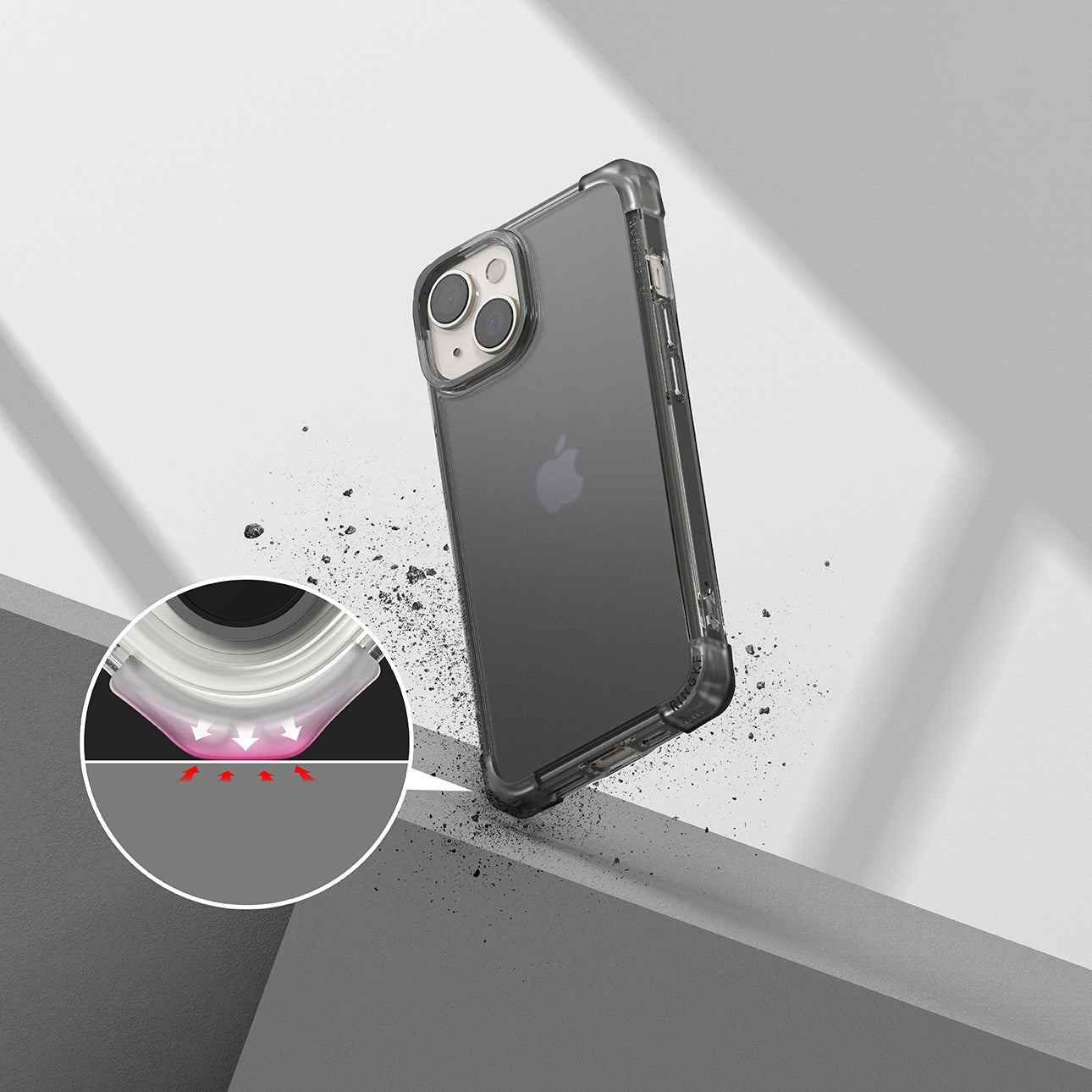 Ringke Fusion Bumper case for iPhone 14 Plus gray_4