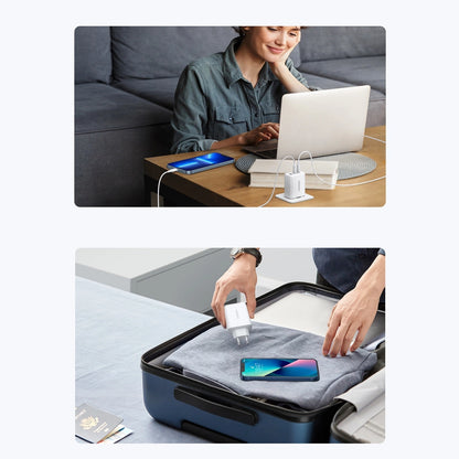 Ugreen fast charger 2x USB Type C / USB 65W PD3.0, QC3.0/4.0+ white (CD275)_3