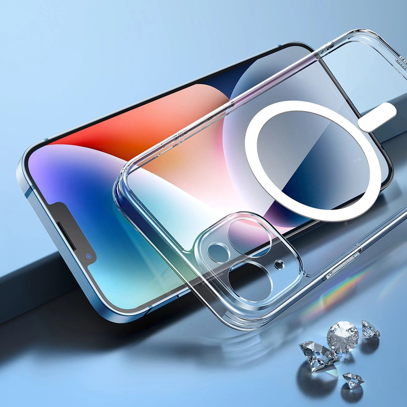 Ugreen LP642 Classy Clear Magnetic Protective Case Magnetic Gel Case for iPhone 14 Plus transparent (MagSafe compatible) (90935)_6
