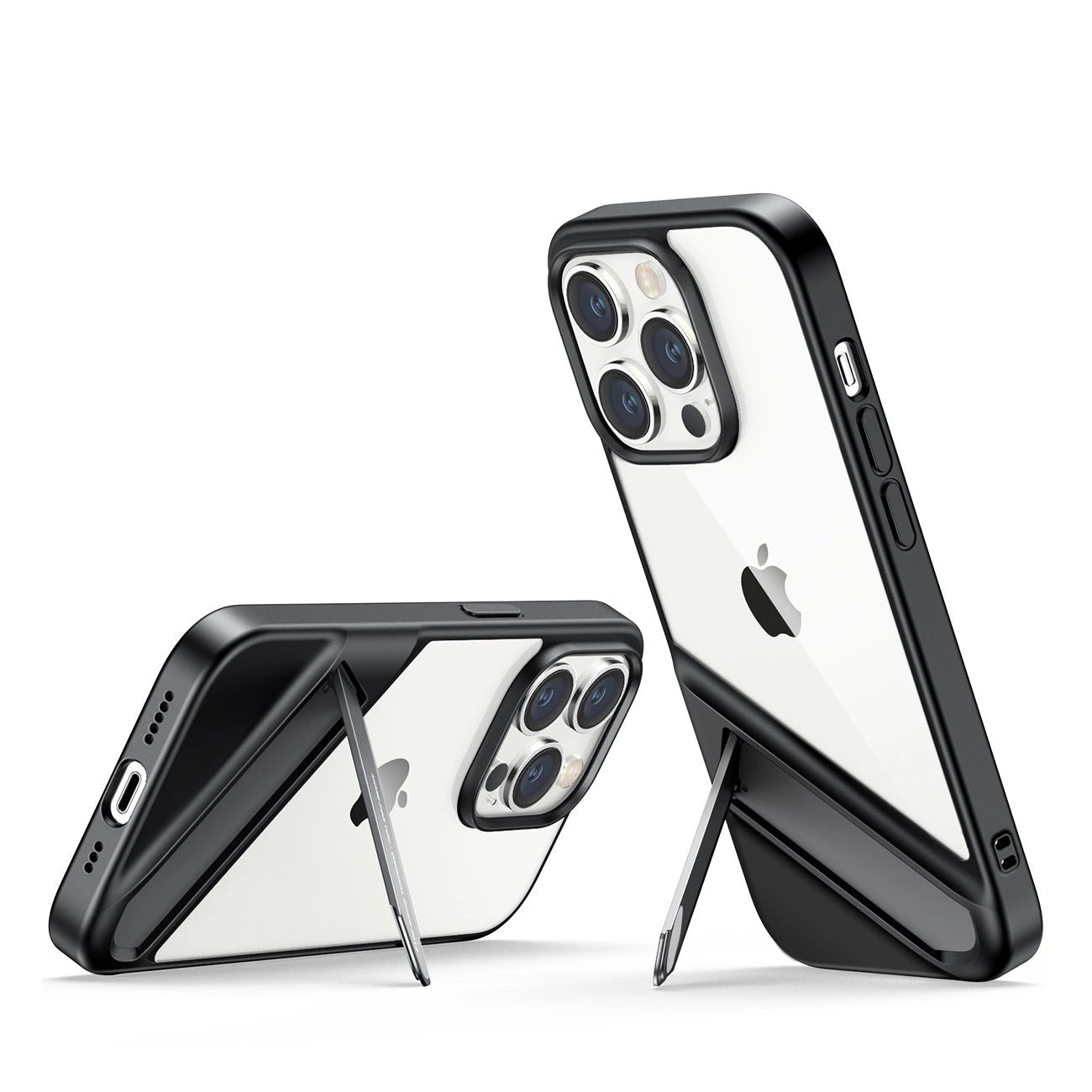 Ugreen LP635 Kickstand Protective Case Hard Cover with Gel Frame and Built-in Stand for iPhone 14 Pro Black (90926)_0