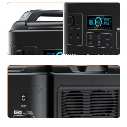 Choetech portable power station LiFePO4 1997Wh 2000W power bank black (BS006 Super Mini)_11