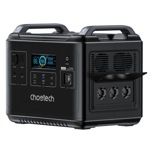 Choetech portable power station LiFePO4 1997Wh 2000W power bank black (BS006 Super Mini)_0