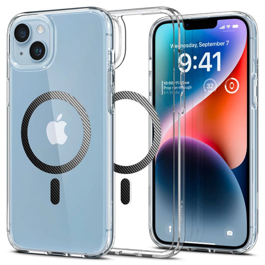 Spigen Ultra Hybrid Mag Case with MagSafe for iPhone 14 Plus - Clear Gray_0