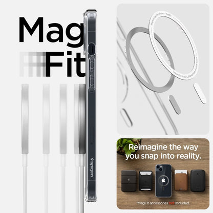 Spigen Ultra Hybrid Mag Case with MagSafe for iPhone 14 Plus - Clear Gray_10