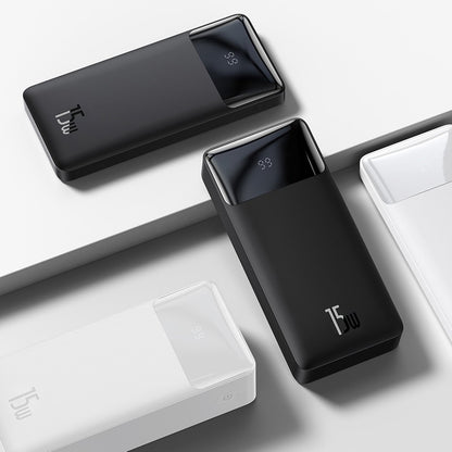 Baseus Bipow powerbank with display 10000mAh 15W black (Overseas Edition) + USB-A - Micro USB cable 0.25m black (PPBD050001)_12