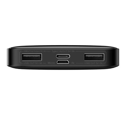Baseus Bipow powerbank with display 10000mAh 15W black (Overseas Edition) + USB-A - Micro USB cable 0.25m black (PPBD050001)_3