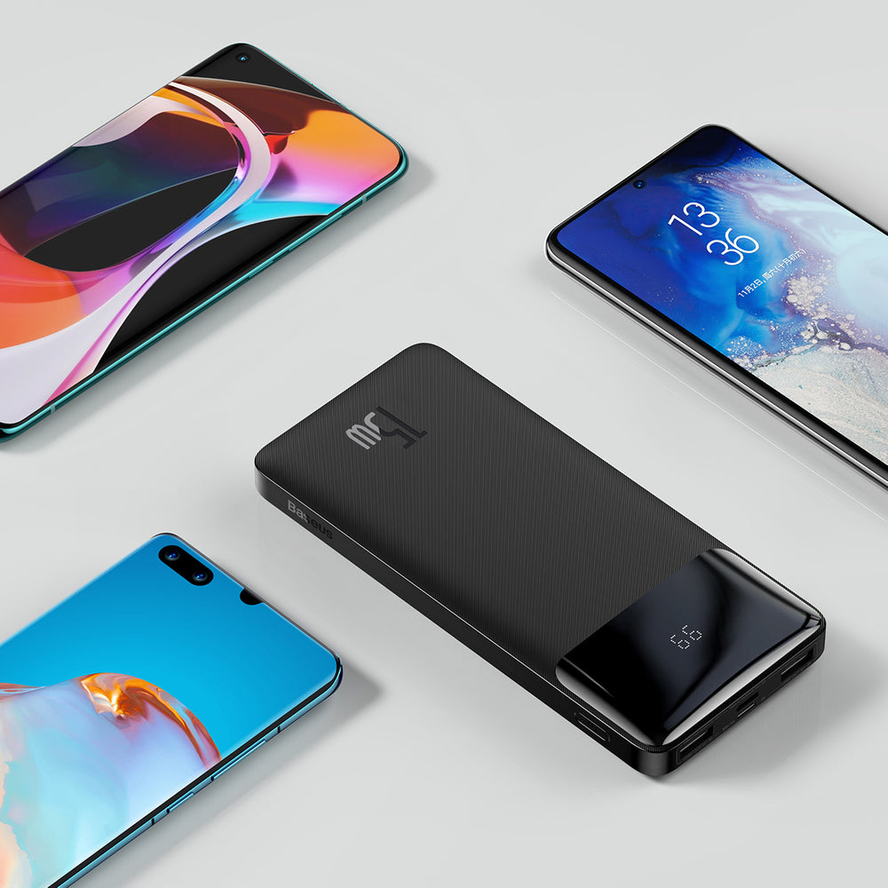 Baseus Bipow powerbank with display 10000mAh 15W black (Overseas Edition) + USB-A - Micro USB cable 0.25m black (PPBD050001)_8