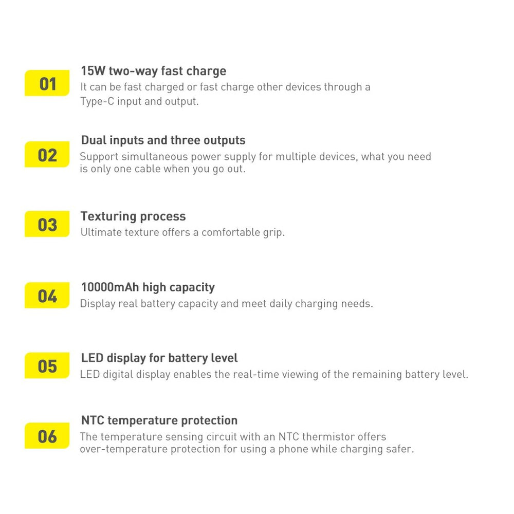 Baseus Bipow powerbank with display 10000mAh 15W white (Overseas Edition) + USB-A - Micro USB cable 0.25m white (PPBD050002)_14