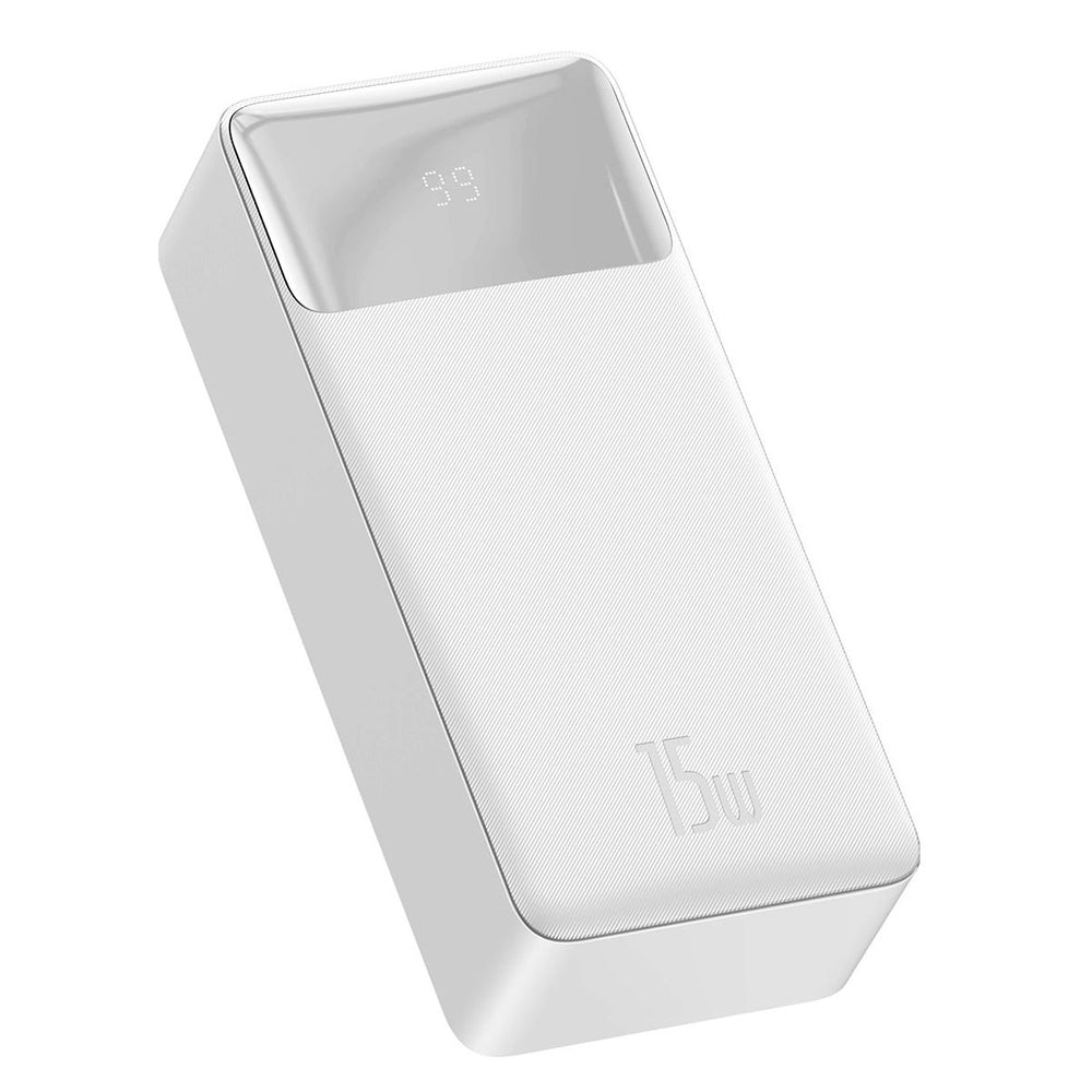 Baseus Bipow powerbank with display 10000mAh 15W white (Overseas Edition) + USB-A - Micro USB cable 0.25m white (PPBD050002)_1