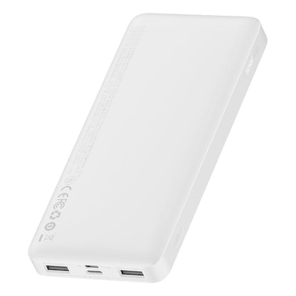 Baseus Bipow powerbank with display 10000mAh 15W white (Overseas Edition) + USB-A - Micro USB cable 0.25m white (PPBD050002)_5