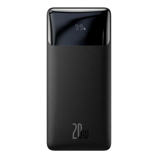 Baseus Bipow Fast Charging Power Bank 10000mAh 20W Black (Overseas Edition) + USB-A - Micro USB 0.25m Black Cable (PPBD050301)_0