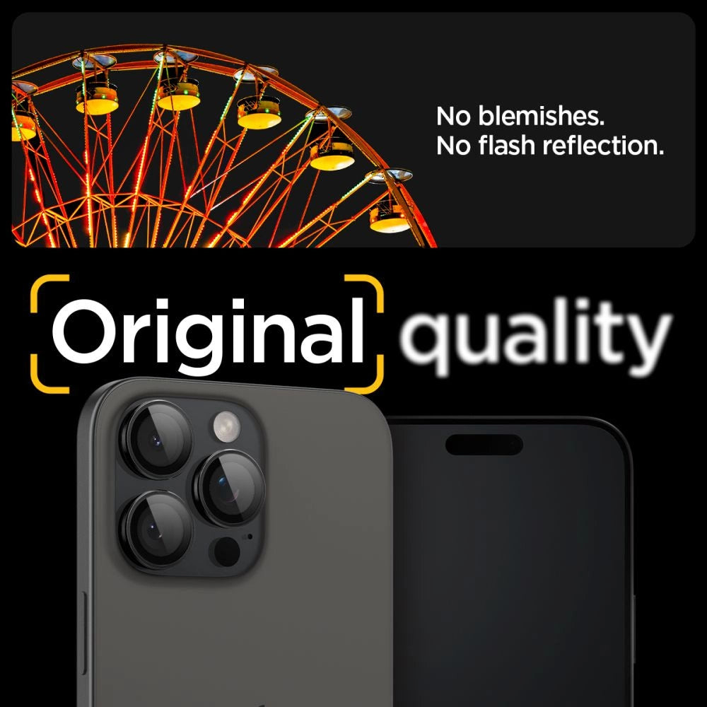 Spigen Glas.tR EZ Fit Optik Camera Protector for iPhone 14 Pro / Pro Max / 15 Pro / Pro Max / 16 Pro / Pro Max - Black 2 pcs._12