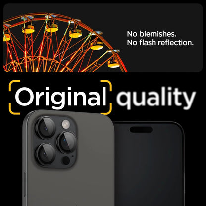 Spigen Glas.tR EZ Fit Optik Camera Protector for iPhone 14 Pro / Pro Max / 15 Pro / Pro Max / 16 Pro / Pro Max - Black 2 pcs._12