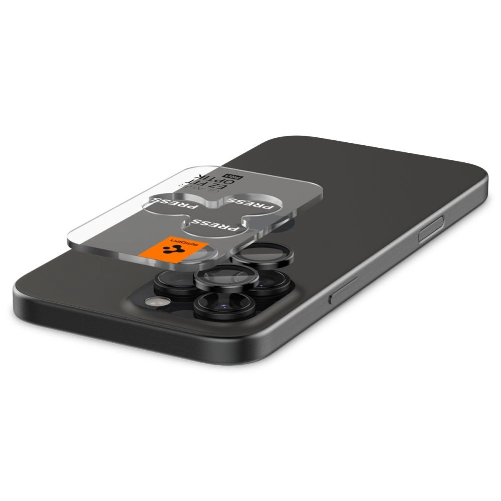 Spigen Glas.tR EZ Fit Optik Camera Protector for iPhone 14 Pro / Pro Max / 15 Pro / Pro Max / 16 Pro / Pro Max - Black 2 pcs._1