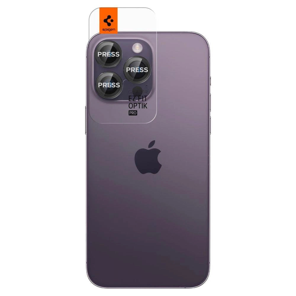 Spigen Glas.tR EZ Fit Optik Camera Protector for iPhone 14 Pro / Pro Max / 15 Pro / Pro Max / 16 Pro / Pro Max - Black 2 pcs._6