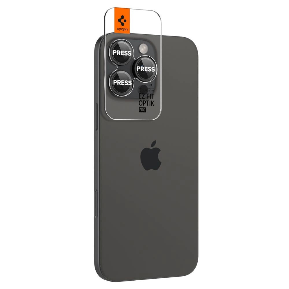 Spigen Glas.tR EZ Fit Optik Camera Protector for iPhone 14 Pro / Pro Max / 15 Pro / Pro Max / 16 Pro / Pro Max - Black 2 pcs._2