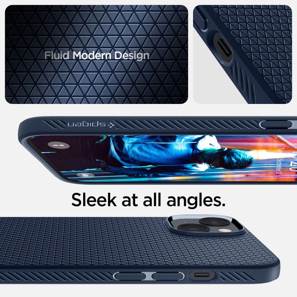 Spigen Liquid Air Case for iPhone 14 Plus - Blue_8