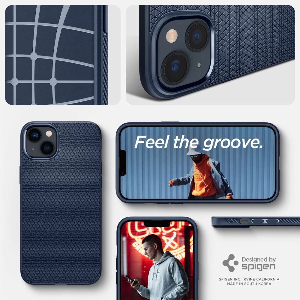 Spigen Liquid Air Case for iPhone 14 Plus - Blue_12