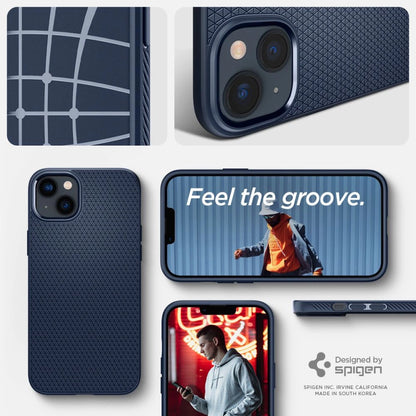 Spigen Liquid Air Case for iPhone 14 Plus - Blue_12