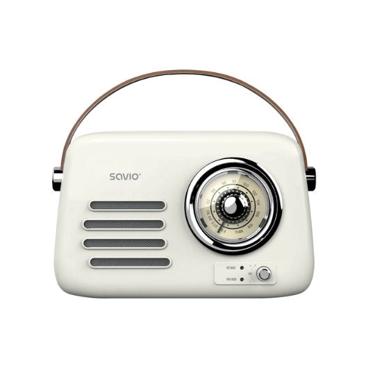 RADIO PORTATIL SAVIO RS-02 WHITE-BROWN_0