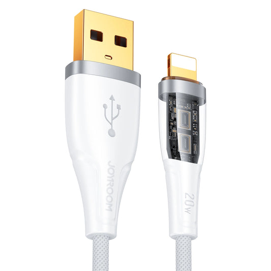 Joyroom Star-Cloud Series A3 USB-A / Lightning Cable 2.4A 1.2m with Smart Switch - White_0