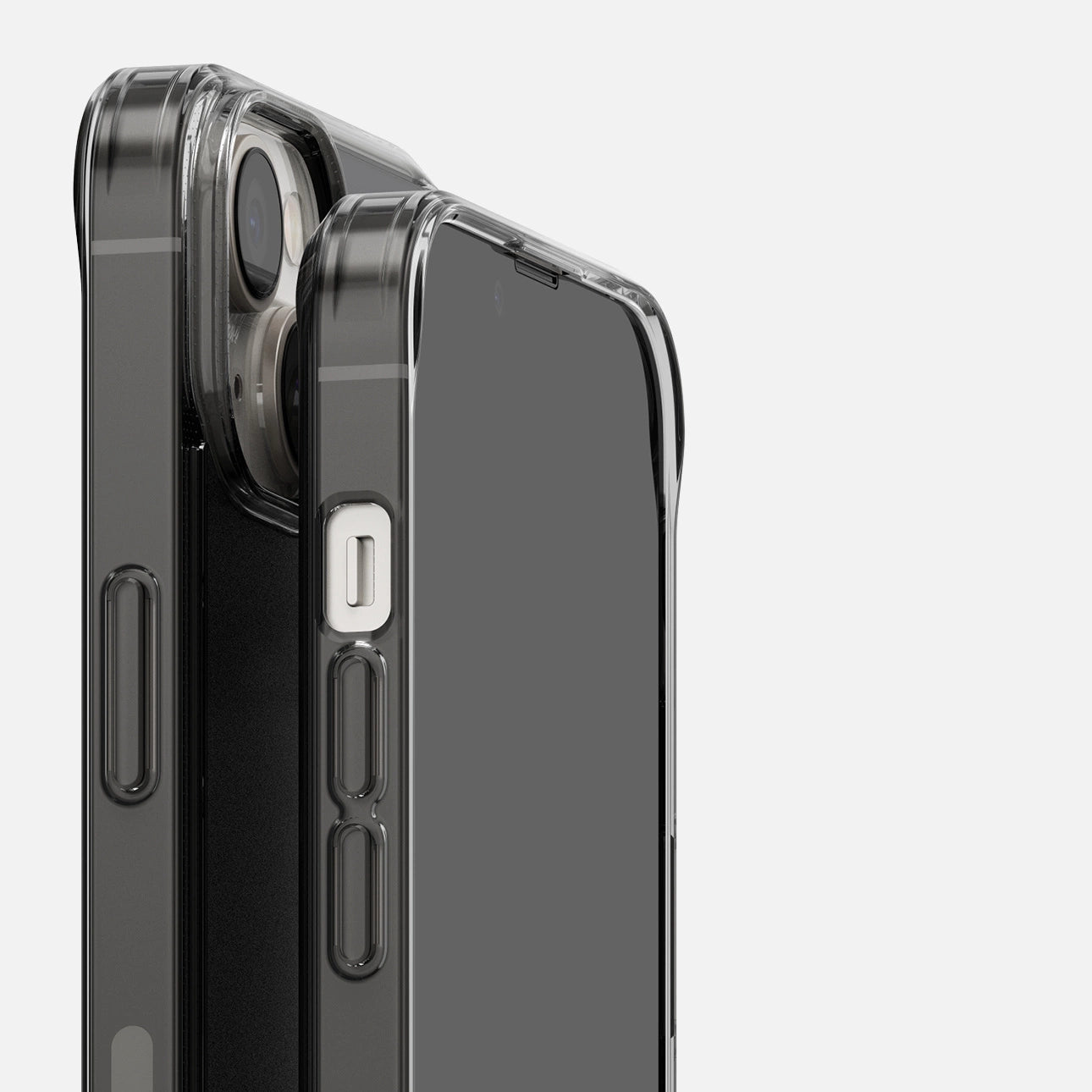 Ringke Fusion Matte case iPhone 14 Plus cover with a gel frame gray_9