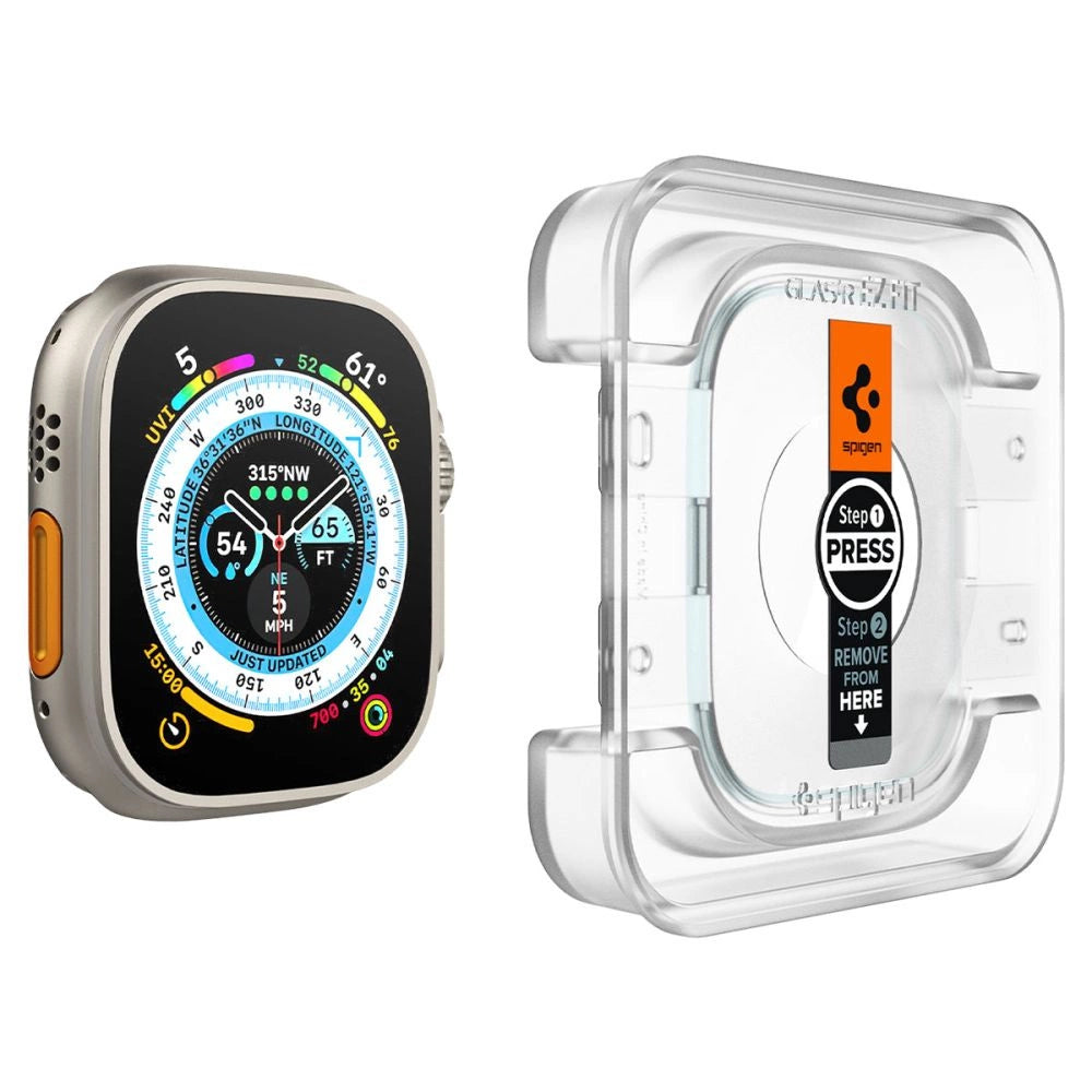 Spigen Glas.tR EZ Fit tempered glass for Apple Watch Ultra (49 mm) - 2 pcs._2