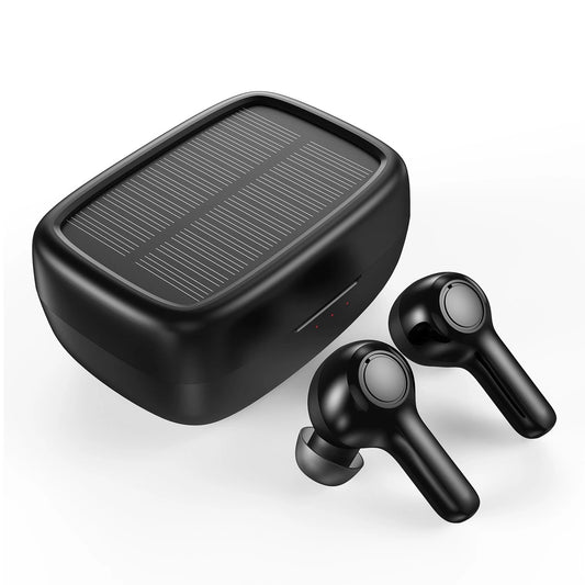 Choetech TWS wireless headphones with solar panel black (BH-T09)_0