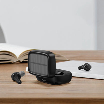 Choetech TWS wireless headphones with solar panel black (BH-T09)_2