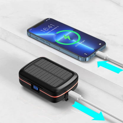 Choetech TWS wireless headphones waterproof with solar panel and built-in 2500mAh powerbank black (BH-T05)_7