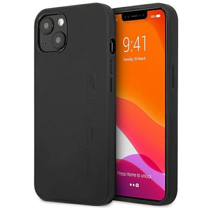 AMG AMHCP14MDOLBK iPhone 14 Plus 6.7 "black / black hardcase Leather Hot Stamped_0