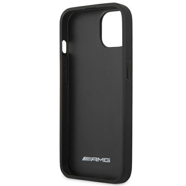 AMG AMHCP14MDOLBK iPhone 14 Plus 6.7 "black / black hardcase Leather Hot Stamped_6