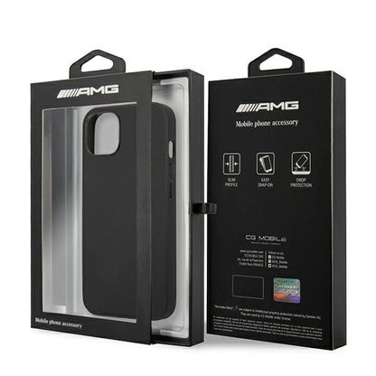 AMG AMHCP14SDOLBK iPhone 14 6.1 "black / black hardcase Leather Hot Stamped_7