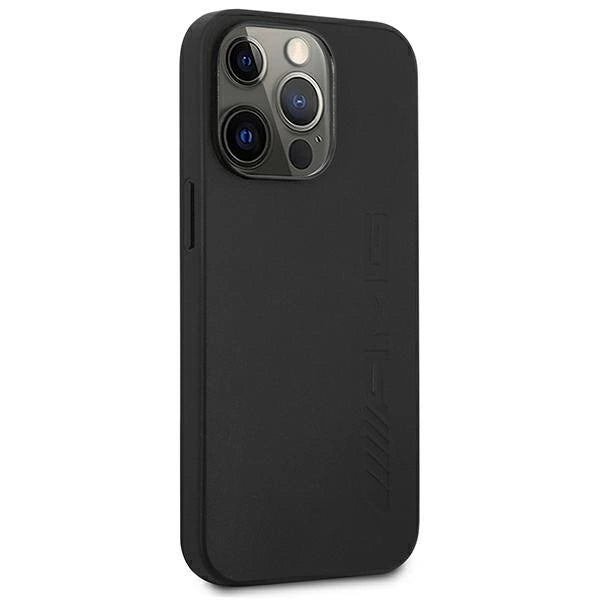 AMG AMHCP14XDOLBK iPhone 14 Pro Max 6.7 "black / black hardcase Leather Hot Stamped_3