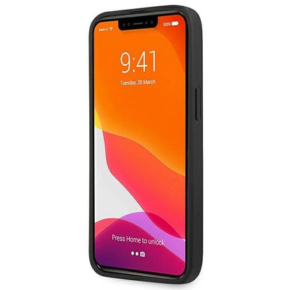 AMG AMHCP14XDOLBK iPhone 14 Pro Max 6.7 "black / black hardcase Leather Hot Stamped_4