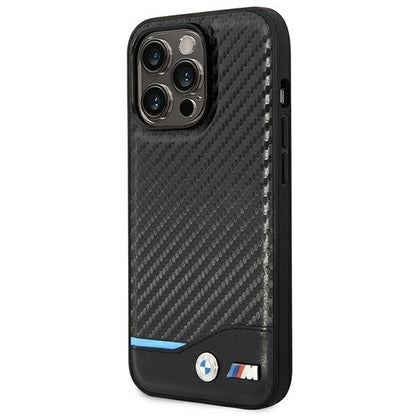 Case BMW BMHCP14L22NBCK iPhone 14 Pro 6.1 &quot;black / black Leather Carbon_1