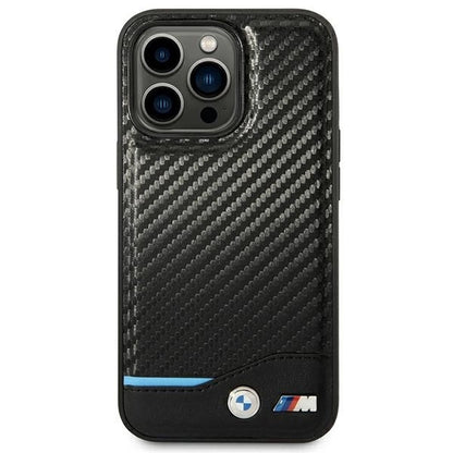 Case BMW BMHCP14L22NBCK iPhone 14 Pro 6.1 &quot;black / black Leather Carbon_2