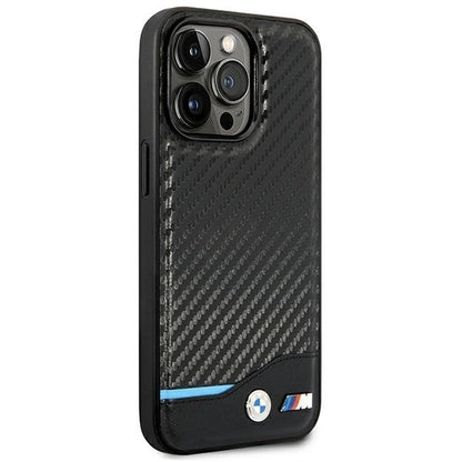 Case BMW BMHCP14L22NBCK iPhone 14 Pro 6.1 &quot;black / black Leather Carbon_3