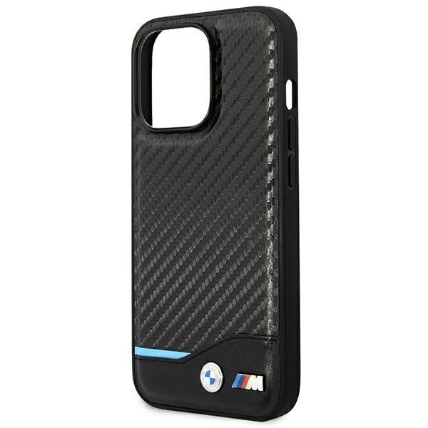Case BMW BMHCP14L22NBCK iPhone 14 Pro 6.1 &quot;black / black Leather Carbon_5