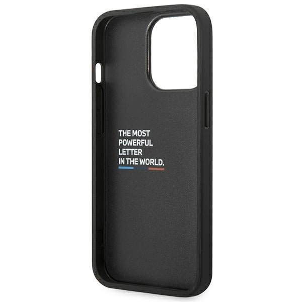 Case BMW BMHCP14L22NBCK iPhone 14 Pro 6.1 &quot;black / black Leather Carbon_6