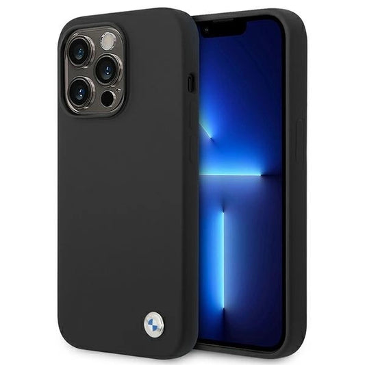 Etui BMW BMHCP14LSILBK iPhone 14 Pro 6,1" czarny/black Silicone Metal Logo_0