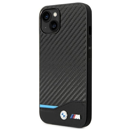 Case BMW BMHCP14S22NBCK iPhone 14 6.1 &quot;black / black Leather Carbon_1