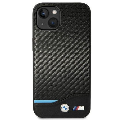 Case BMW BMHCP14S22NBCK iPhone 14 6.1 &quot;black / black Leather Carbon_2