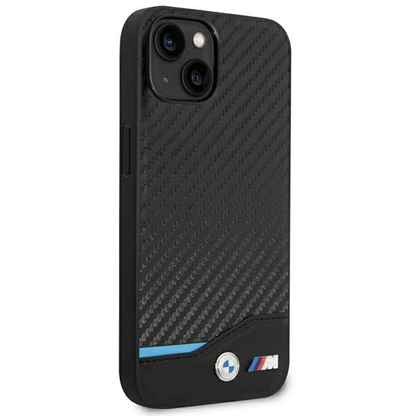 Case BMW BMHCP14S22NBCK iPhone 14 6.1 &quot;black / black Leather Carbon_3