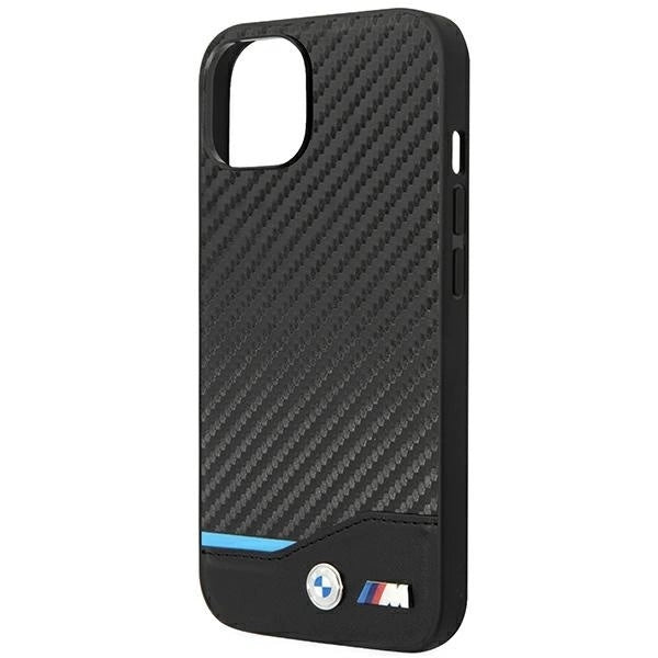 Case BMW BMHCP14S22NBCK iPhone 14 6.1 &quot;black / black Leather Carbon_5